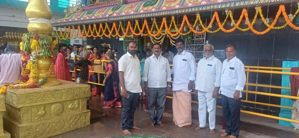 మాచు పల్లెలో  శ్రీ రేణుక ఎల్లమ్మ తల్లిని దర్శించుకున్న, టిడిపి రాష్ట్ర కార్యదర్శి శనివారపు మోహన్ రెడ్డి
